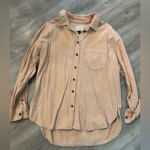 Universal Thread Light Brown Button-Up Shirt